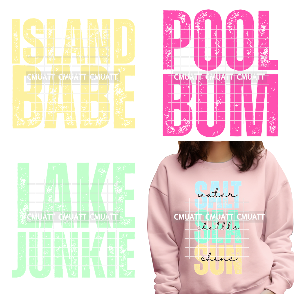 Summer Clothing Words - Trendy Summer Vibes Lake Beach Chasing