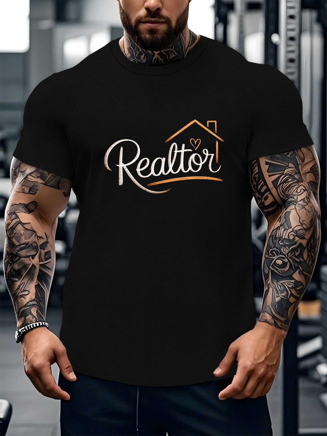 Summer House Clothing - Men's Realtor Script with House Icon