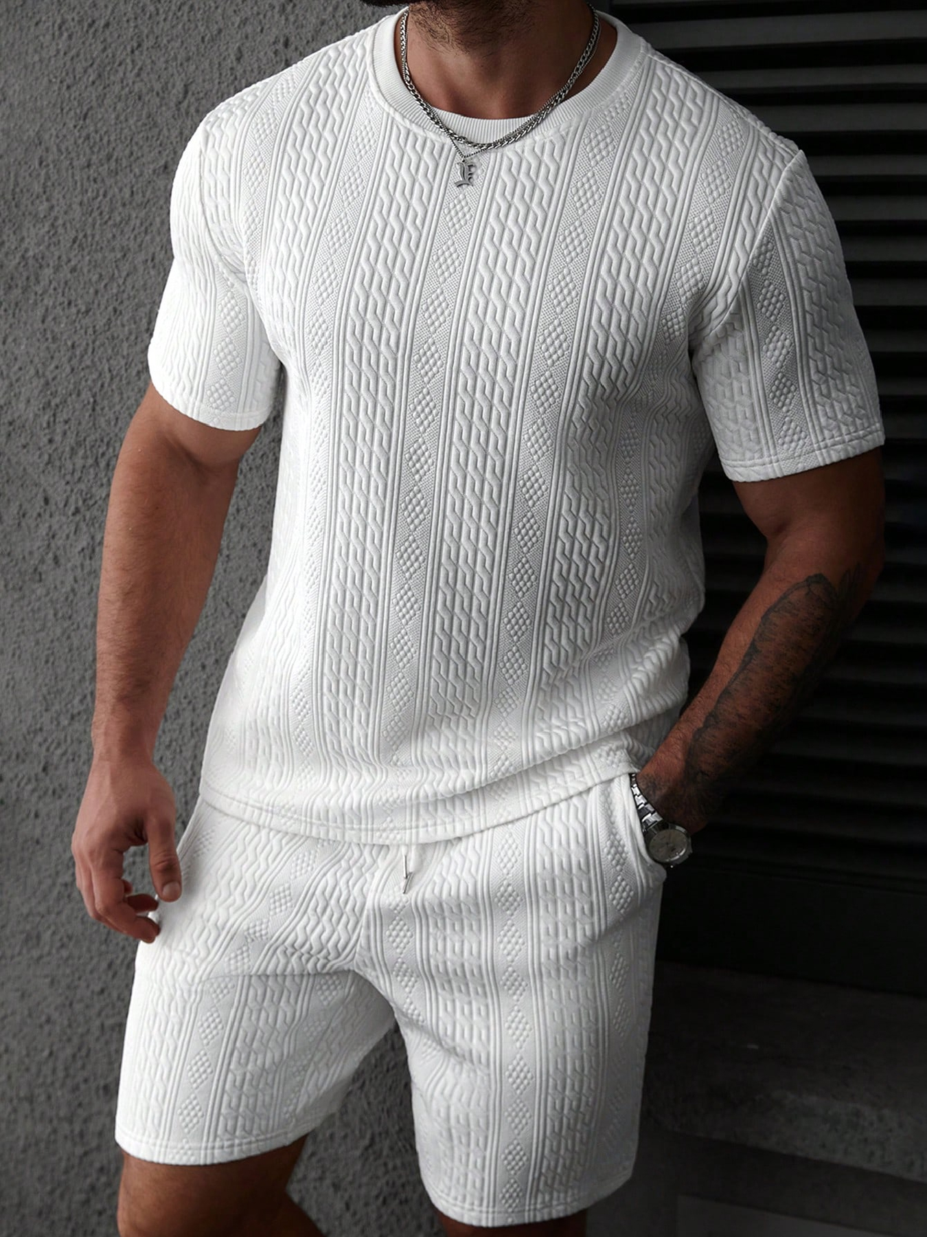 Summer Clothing Trend - Casual men's polo shirt set, soft
