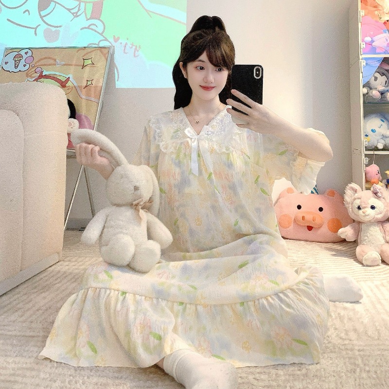 Summer Clothing On Sale - Plus Size Women's Cloud Cotton Nightgown