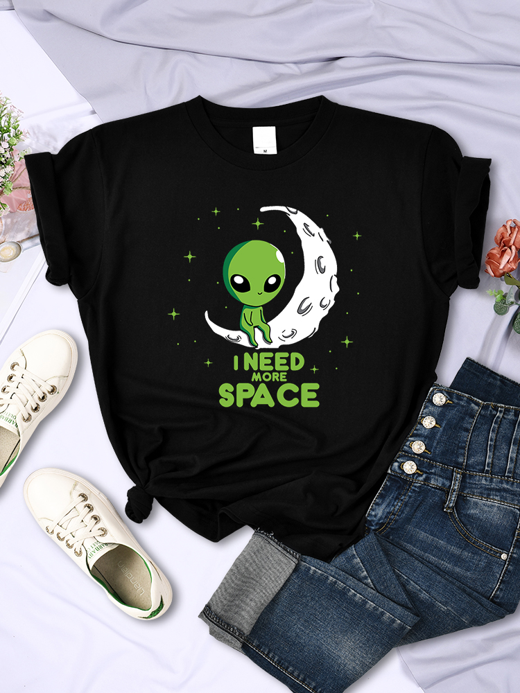 Summer Clothing Needs - I Need More Space Green Alien