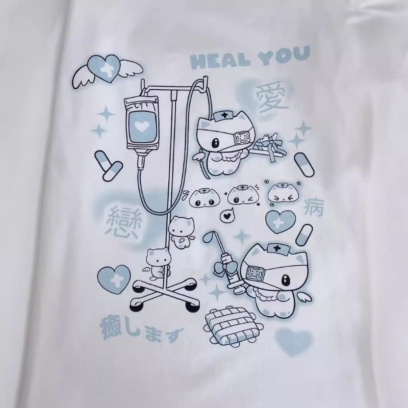 Anime Y2k Cartoon Kawaii Cat P - Summer Clothing Sets Women recension och pris