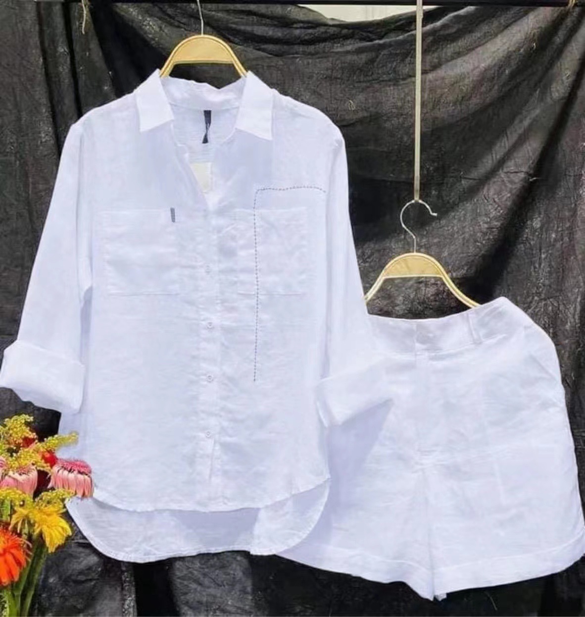 Fashion White Long Sleeve Shir - Summer House Clothing recension och pris