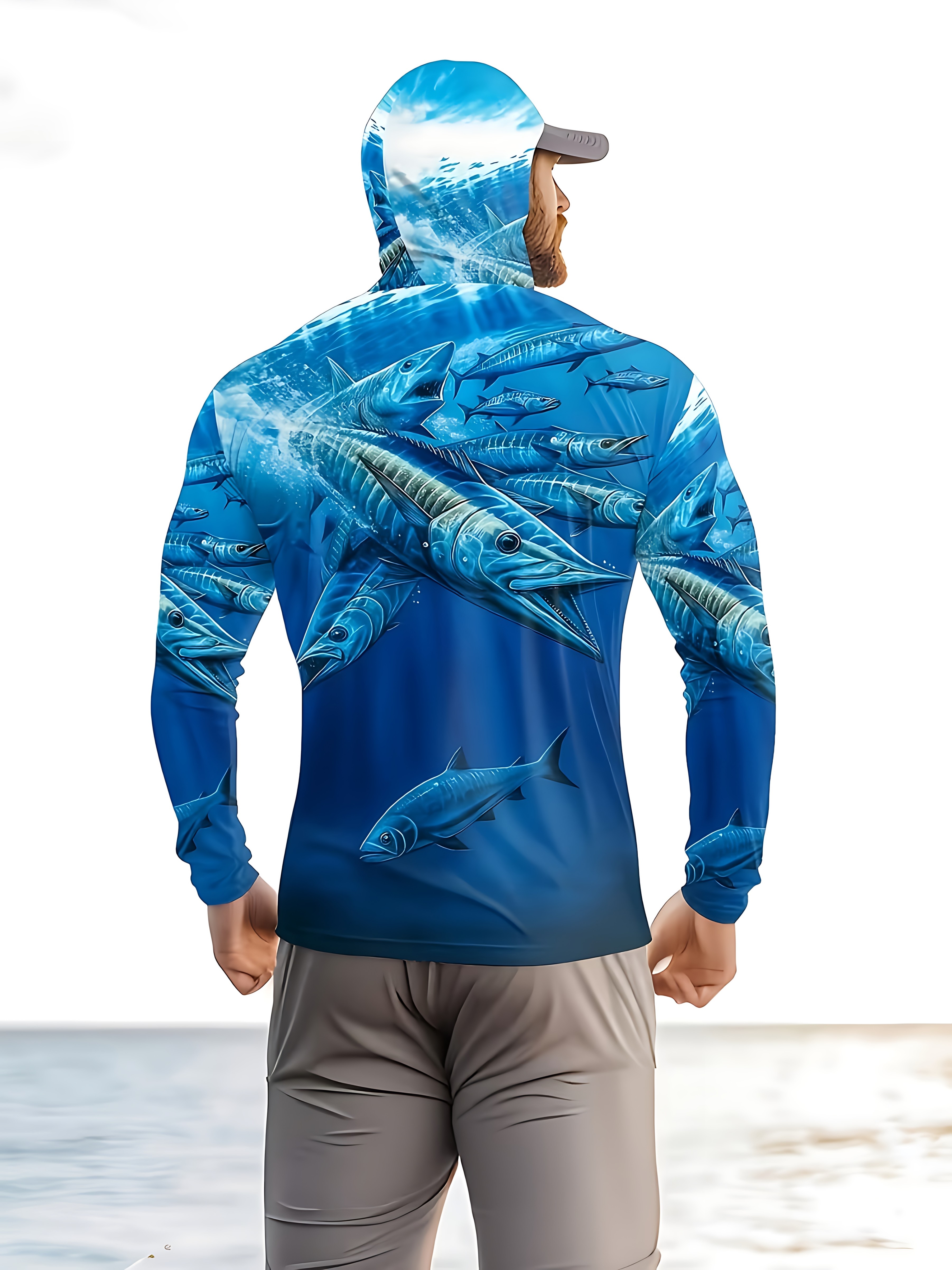 Fishing Shirt Hooded Men Fishi - Summer Clothing Trend recension och pris