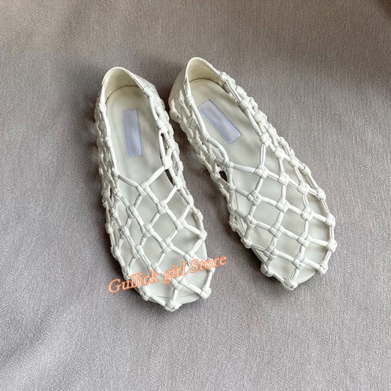 French Woven Mesh Hollow flat  - Summer Clothing On Sale recension och pris