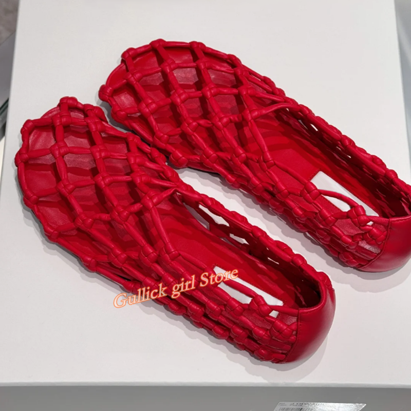 French Woven Mesh Hollow flat  - Summer Clothing On Sale recension och pris