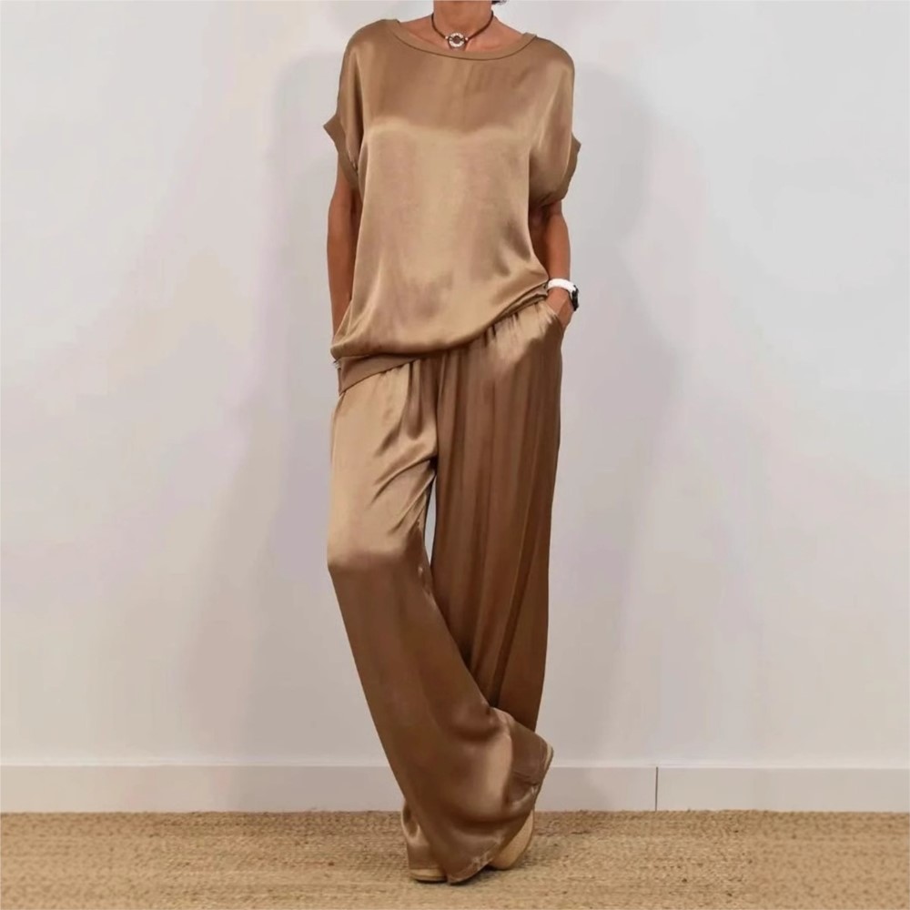 2-piece Set Fashion Satin O Ne - Summer House Clothing recension och pris