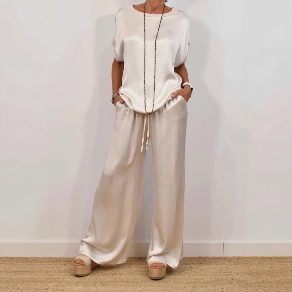 2-piece Set Fashion Satin O Ne - Summer House Clothing recension och pris