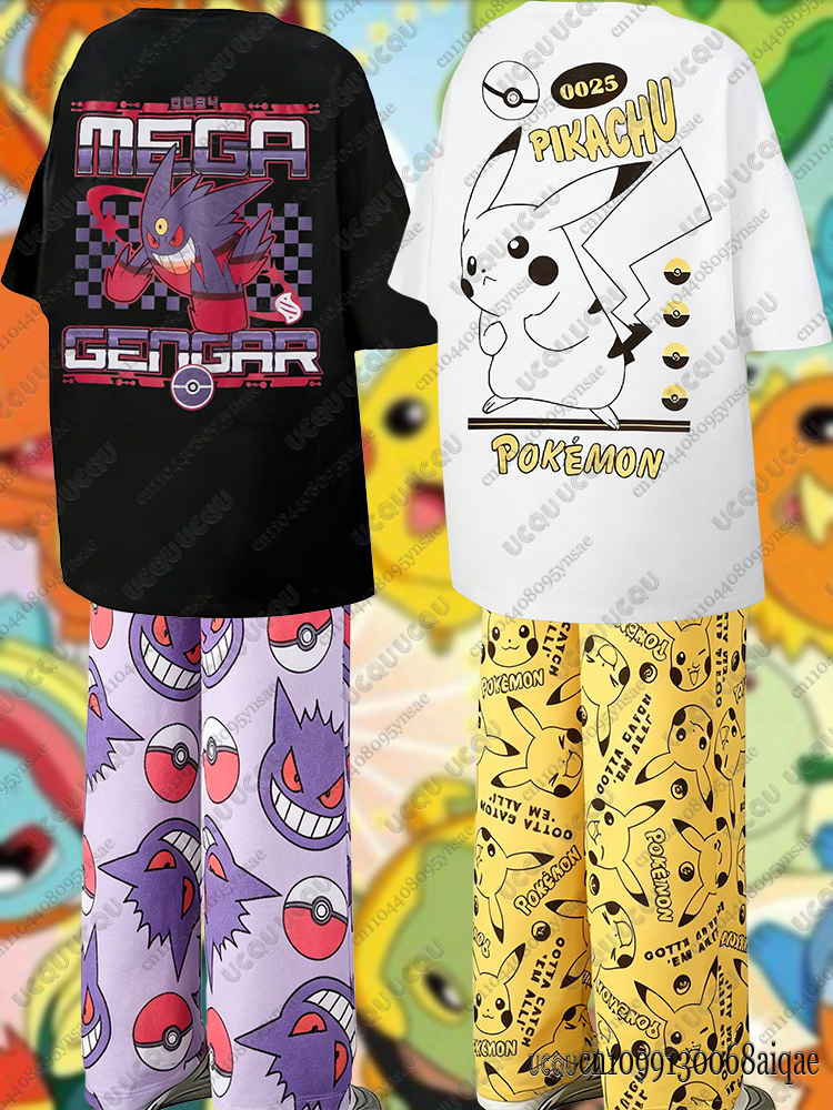 2026 Anime Pikachu&Gengar Summ - Summer Clothing Women recension och pris